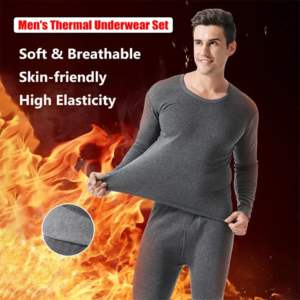 Thermal Long John - Zestaw męska bielizna termoaktywna zimowych, miękkie,
